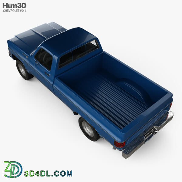 Hum3D Chevrolet CK Scottsdale Single Cab Standart Bed 1979