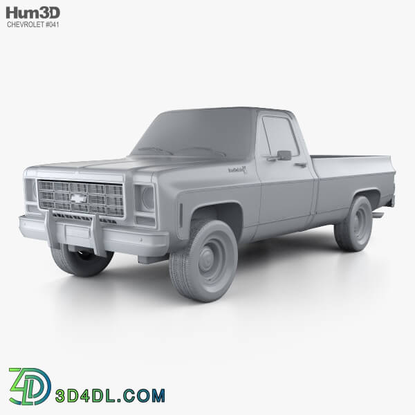 Hum3D Chevrolet CK Scottsdale Single Cab Standart Bed 1979