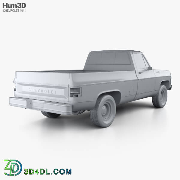 Hum3D Chevrolet CK Scottsdale Single Cab Standart Bed 1979