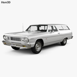Hum3D Chevrolet Chevelle (Malibu) 2 door wagon 1964 