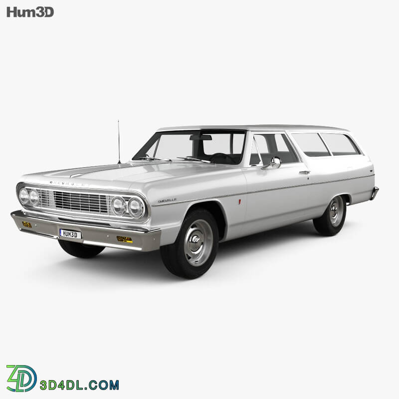 Hum3D Chevrolet Chevelle (Malibu) 2 door wagon 1964