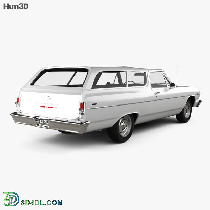 Hum3D Chevrolet Chevelle (Malibu) 2 door wagon 1964