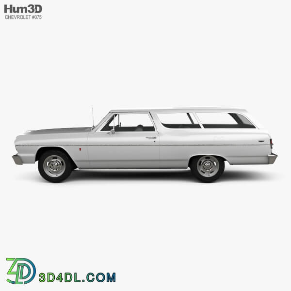 Hum3D Chevrolet Chevelle (Malibu) 2 door wagon 1964