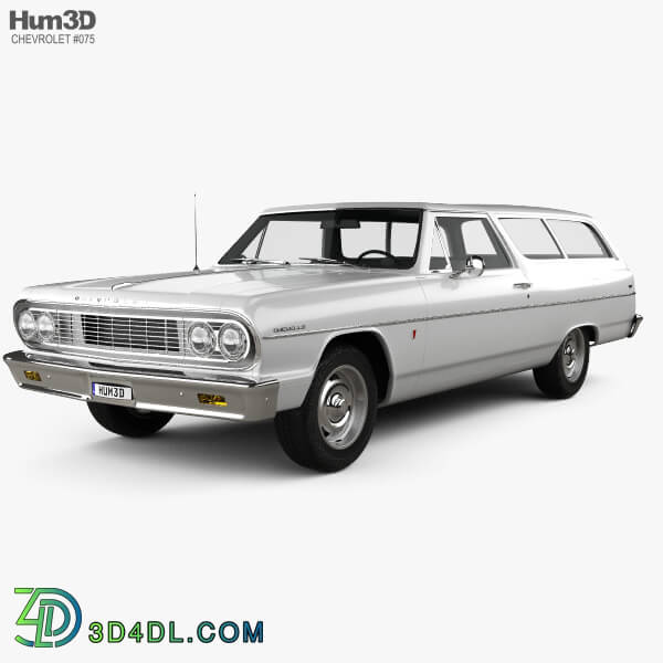 Hum3D Chevrolet Chevelle (Malibu) 2 door wagon 1964