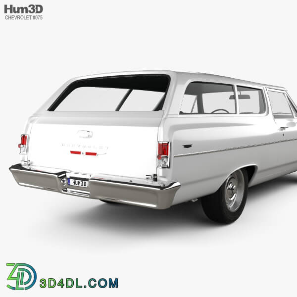 Hum3D Chevrolet Chevelle (Malibu) 2 door wagon 1964