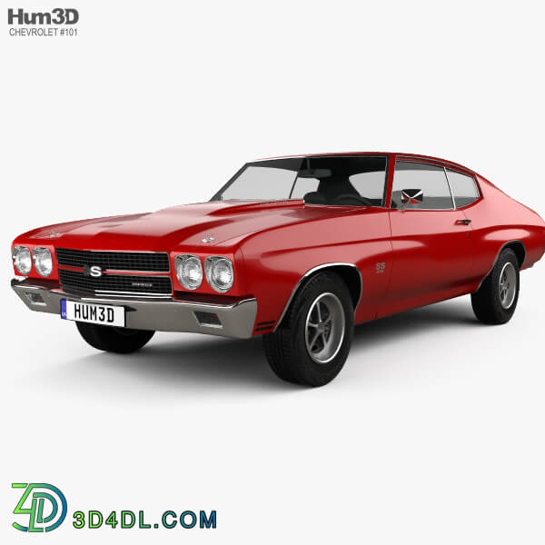 Hum3D Chevrolet Chevelle SS 396 hardtop coupe 1970