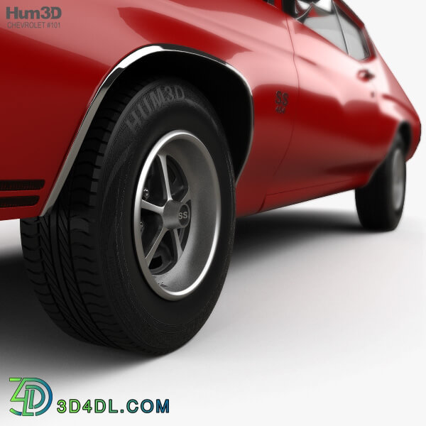 Hum3D Chevrolet Chevelle SS 396 hardtop coupe 1970