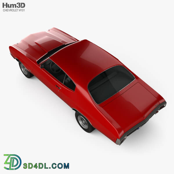 Hum3D Chevrolet Chevelle SS 396 hardtop coupe 1970