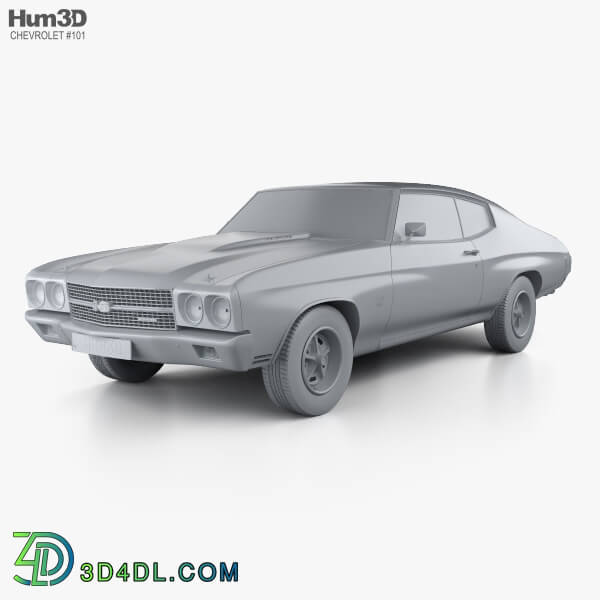 Hum3D Chevrolet Chevelle SS 396 hardtop coupe 1970