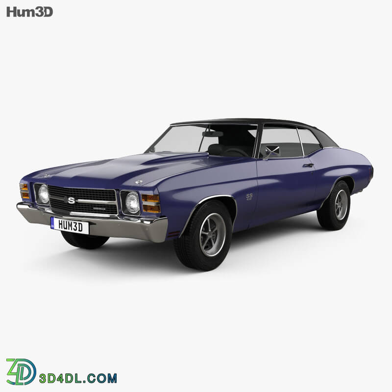 Hum3D Chevrolet Chevelle SS 454 LS5 convertible 1971