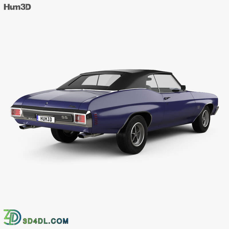 Hum3D Chevrolet Chevelle SS 454 LS5 convertible 1971