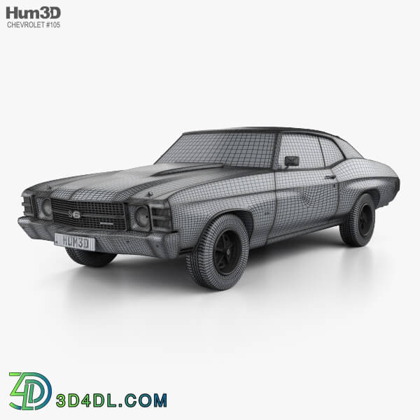 Hum3D Chevrolet Chevelle SS 454 LS5 convertible 1971