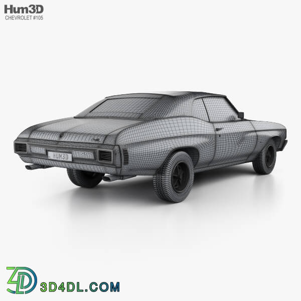 Hum3D Chevrolet Chevelle SS 454 LS5 convertible 1971