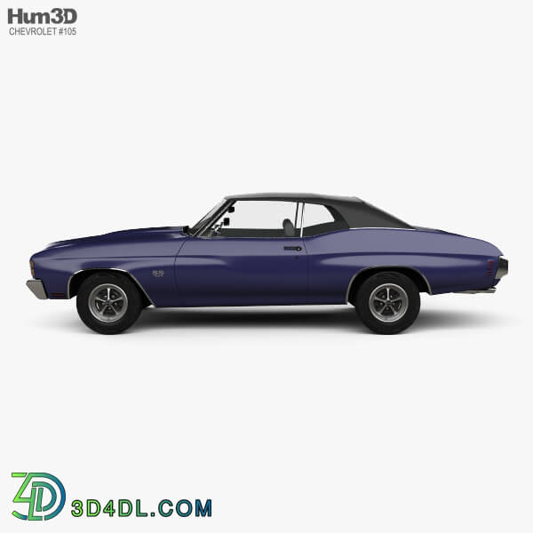 Hum3D Chevrolet Chevelle SS 454 LS5 convertible 1971