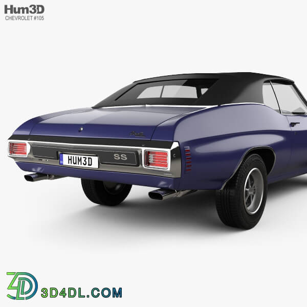 Hum3D Chevrolet Chevelle SS 454 LS5 convertible 1971