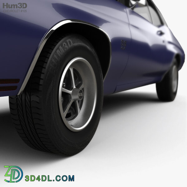 Hum3D Chevrolet Chevelle SS 454 LS5 convertible 1971