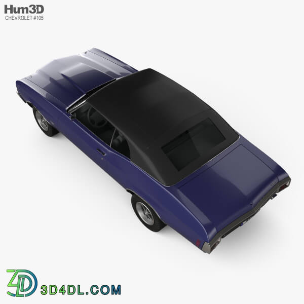 Hum3D Chevrolet Chevelle SS 454 LS5 convertible 1971