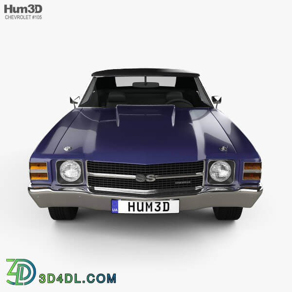 Hum3D Chevrolet Chevelle SS 454 LS5 convertible 1971