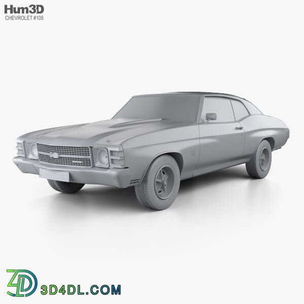 Hum3D Chevrolet Chevelle SS 454 LS5 convertible 1971