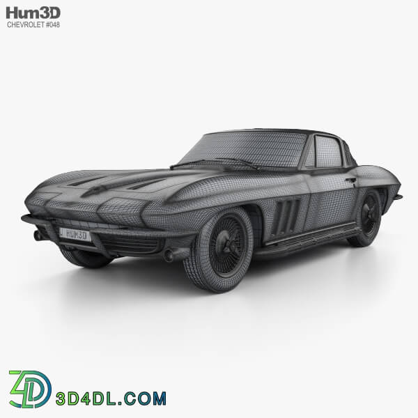 Hum3D Chevrolet Corvette Sting Ray (C2) 1965