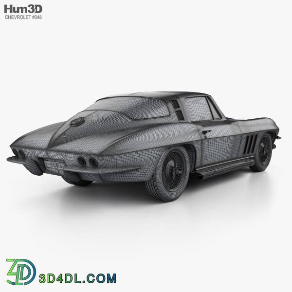 Hum3D Chevrolet Corvette Sting Ray (C2) 1965