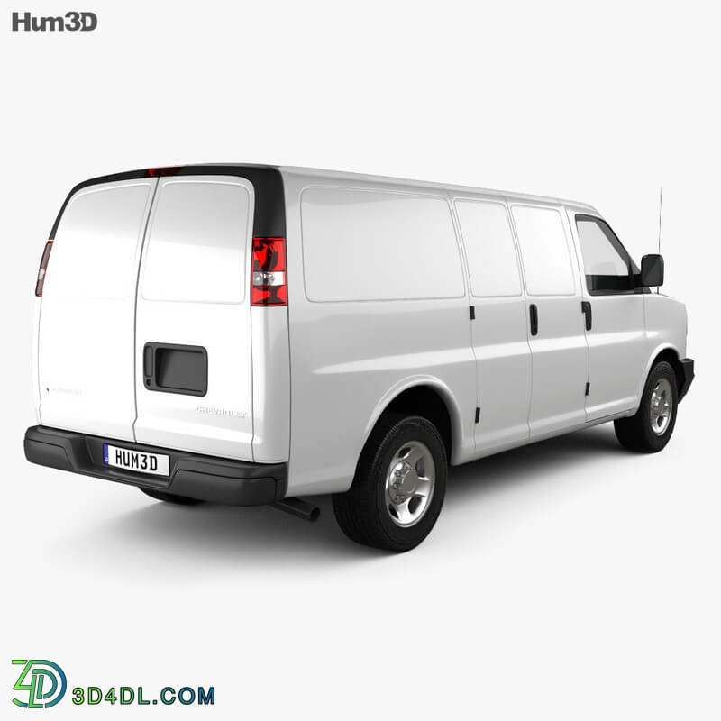 Hum3D Chevrolet Express Panel Van 2003