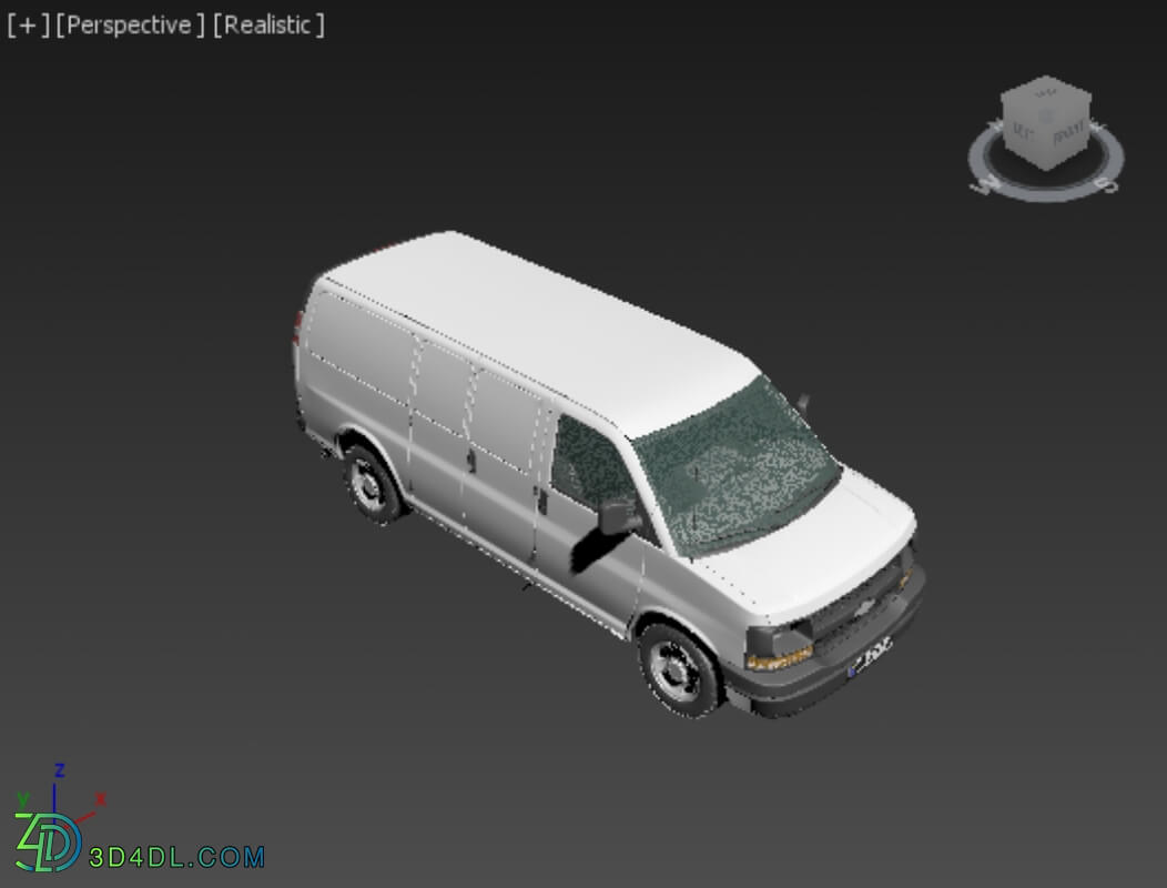 Hum3D Chevrolet Express Panel Van 2003