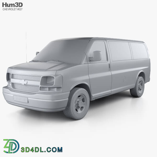 Hum3D Chevrolet Express Panel Van 2003