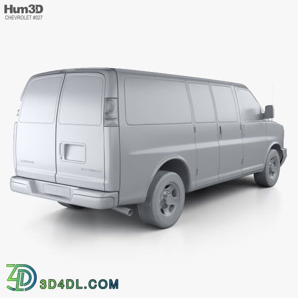 Hum3D Chevrolet Express Panel Van 2003