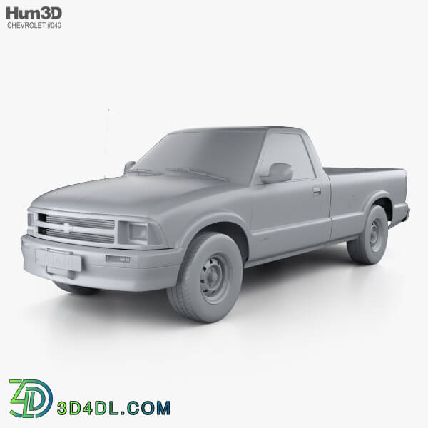 Hum3D Chevrolet S10 Single Cab Long Bed 1994