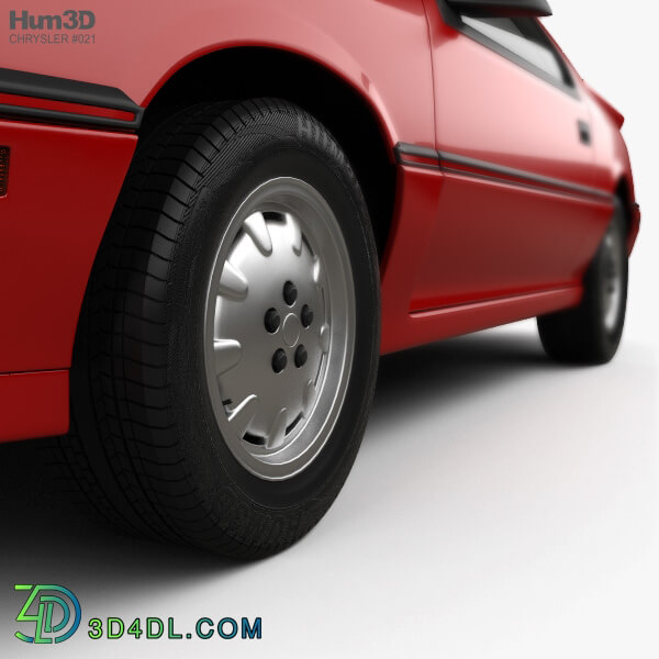 Hum3D Chrysler Daytona Shelby Z 1987