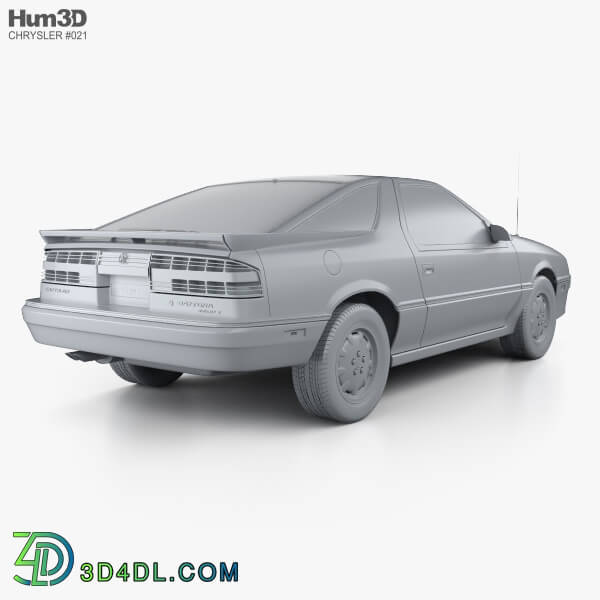 Hum3D Chrysler Daytona Shelby Z 1987