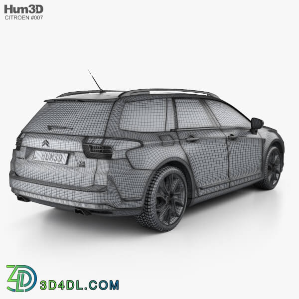 دانلود آبجکت Hum3D Citroen C5 Tourer 2011 | مرجع دانلود آبجکت، تکسچر و ...