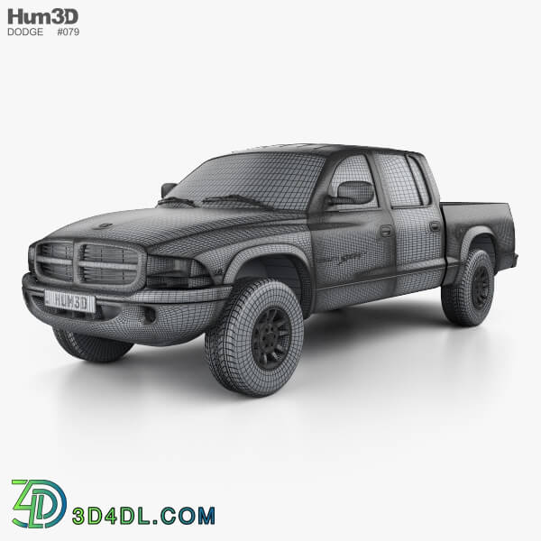 Hum3D Dodge Dakota Sport Quad Cab 2000