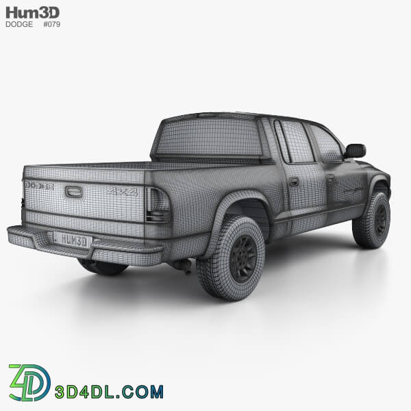 Hum3D Dodge Dakota Sport Quad Cab 2000