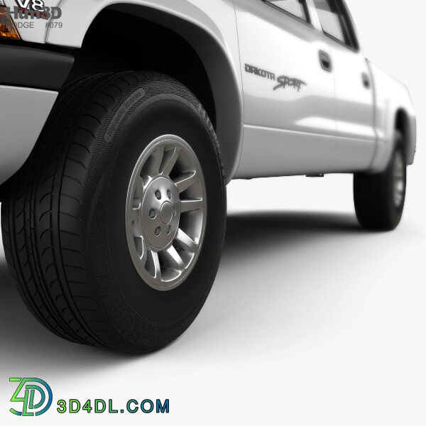 Hum3D Dodge Dakota Sport Quad Cab 2000