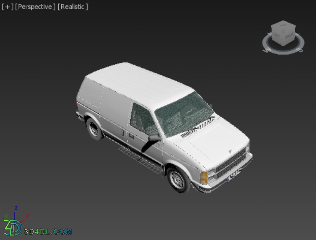 Hum3D Dodge Mini Ram Van 1984