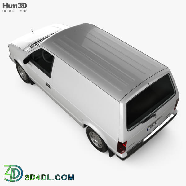 Hum3D Dodge Mini Ram Van 1984