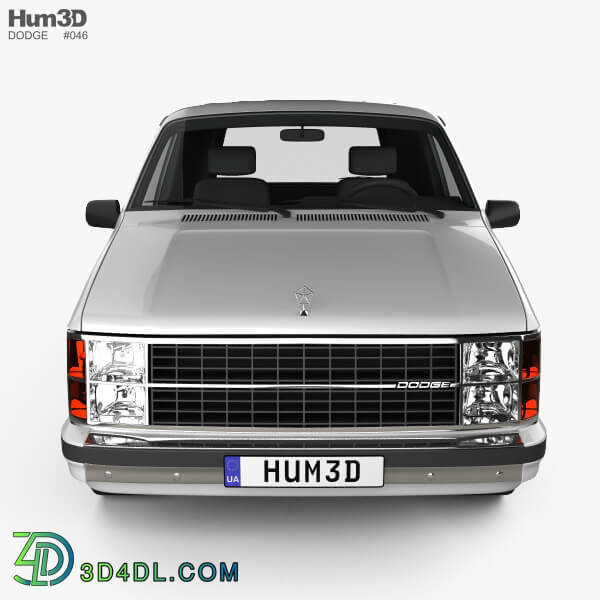 Hum3D Dodge Mini Ram Van 1984