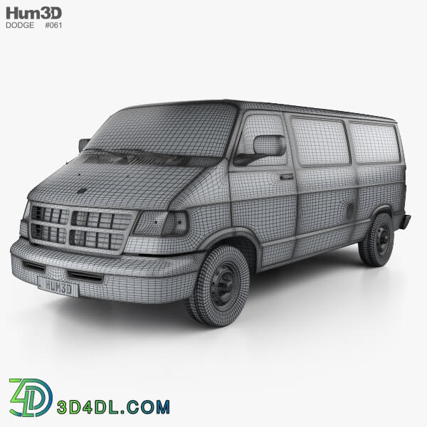 Hum3D Dodge Ram Van 1994