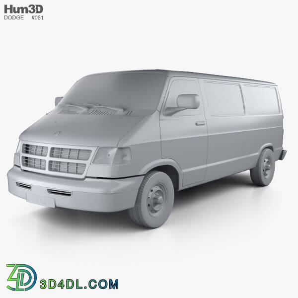 Hum3D Dodge Ram Van 1994