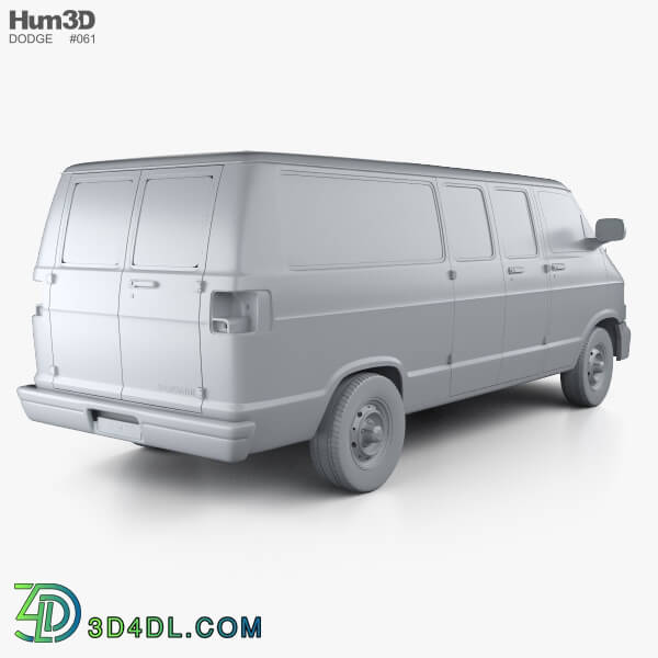 Hum3D Dodge Ram Van 1994