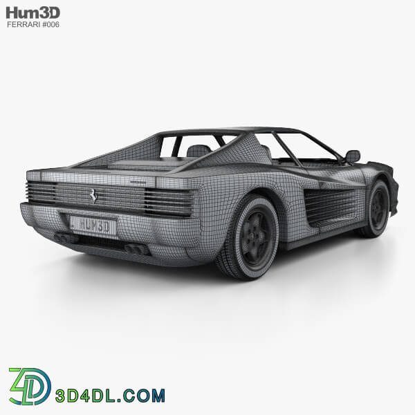 Hum3D Ferrari Testarossa 1986