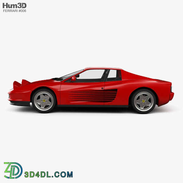 Hum3D Ferrari Testarossa 1986