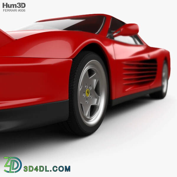 Hum3D Ferrari Testarossa 1986