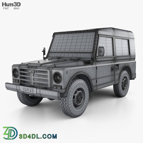 Hum3D Fiat Campagnola Station Wagon 1987