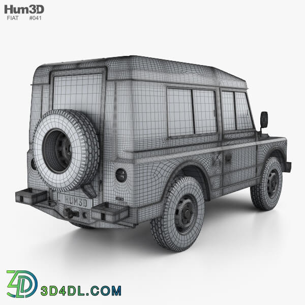 Hum3D Fiat Campagnola Station Wagon 1987