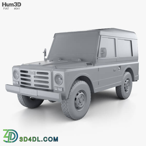 Hum3D Fiat Campagnola Station Wagon 1987