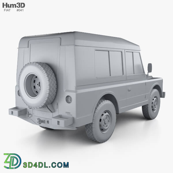 Hum3D Fiat Campagnola Station Wagon 1987