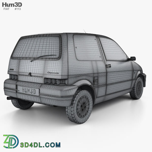 Hum3D Fiat Cinquecento 1991